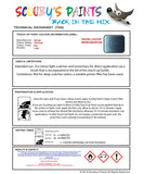 Nissan Cube Cub Blue Code B40 Touch Up Paint Instructions for use application