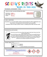 Nissan Xtrail Pearl White Code Q11 Touch Up Paint Instructions for use application