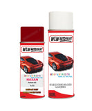 nissan micra burning red aerosol spray car paint clear lacquer ax6Body repair basecoat dent colour