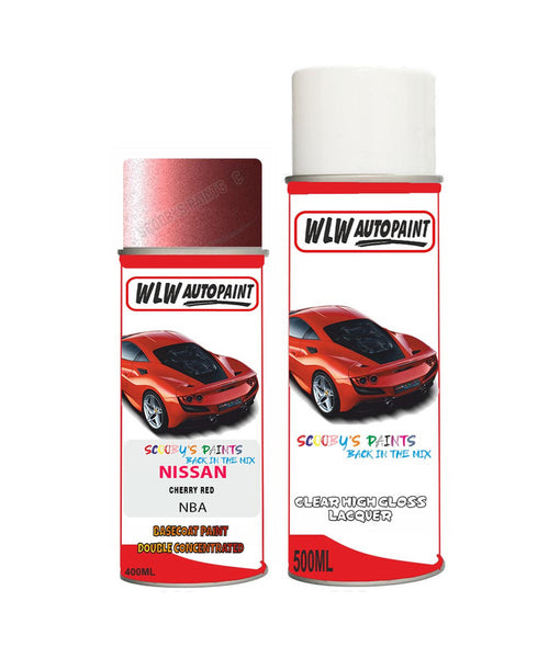 nissan 370z cherry red aerosol spray car paint clear lacquer nbaBody repair basecoat dent colour