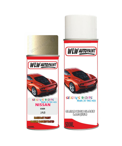 nissan note cider aerosol spray car paint clear lacquer jabBody repair basecoat dent colour