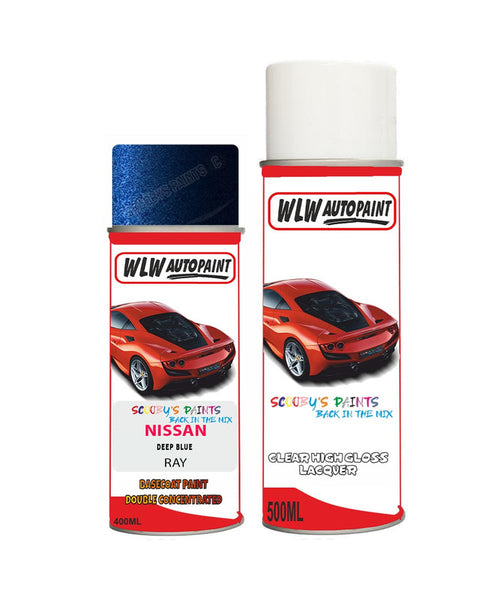 nissan leaf deep blue aerosol spray car paint clear lacquer rayBody repair basecoat dent colour