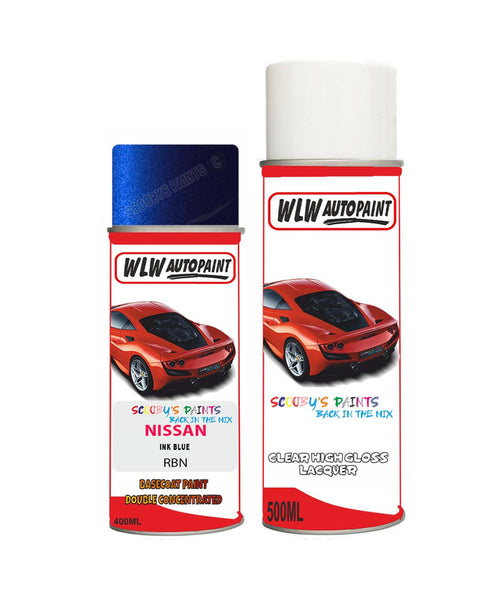 nissan juke ink blue aerosol spray car paint clear lacquer rbnBody repair basecoat dent colour