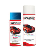 nissan qashqai intense blue aerosol spray car paint clear lacquer bv4Body repair basecoat dent colour