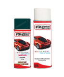 nissan micra moss green aerosol spray car paint clear lacquer d15Body repair basecoat dent colour