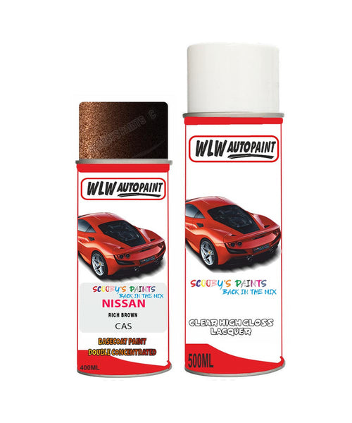 nissan skyline rich brown aerosol spray car paint clear lacquer casBody repair basecoat dent colour