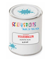 spray gun 2 pack paint Volkswagen Olympic Blue Code: L51P