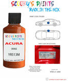 Paint For Acura Nsx Orange Code Yr513M Touch Up Scratch Stone Chip Repair