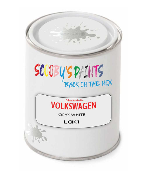 spray gun 2 pack paint Volkswagen Oryx White Code: L0K1