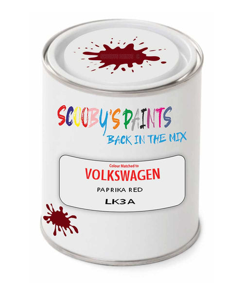 spray gun 2 pack paint Volkswagen Paprika Red Code: Lk3A