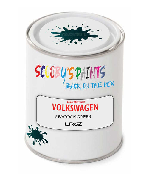 spray gun 2 pack paint Volkswagen Peacock Green Code: Lr6Z