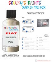 Paint For Fiat/Lancia 500 Perla Esploratore Code Pwl Car Touch Up Paint