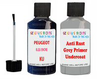 PEUGEOT 508 BLEU ENCRE Blue KU Anti Rust Primer Undercoat