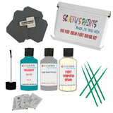 Paint For PEUGEOT Blue FJORD Code: 462F Touch Up Paint Detailing Scratch Repair Kit