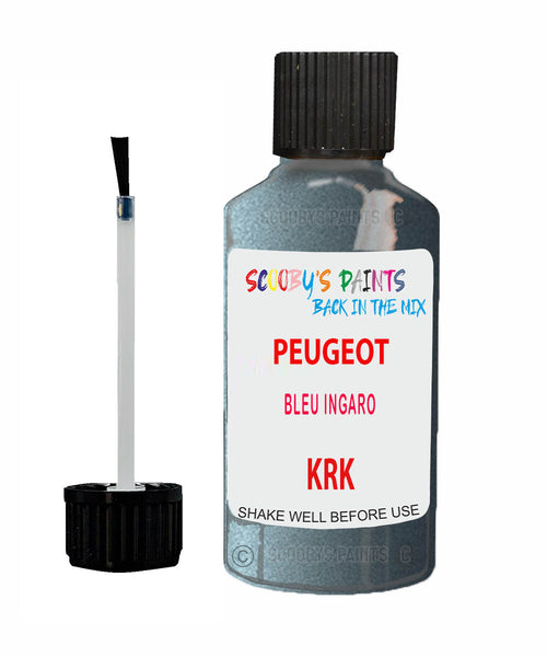 Paint For PEUGEOT 5008 BLEU INGARO Blue KRK Touch Up Scratch Stone Chip Kit