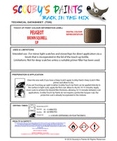 Instructions for Use PEUGEOT 508 BROWN SQUIRELL Brown/Beige/Gold EJP