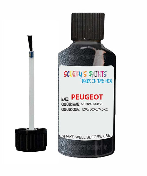 peugeot 205 anthracite silver code exc e0xc m0xc touch up paint 1994 2007 Scratch Stone Chip Repair 