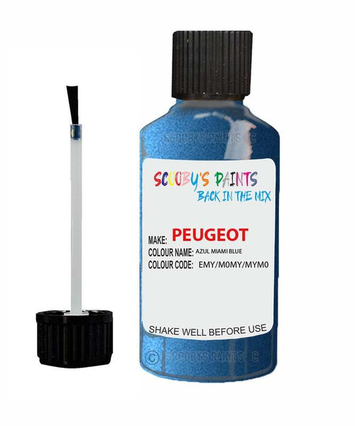 peugeot 205 azul miami blue code emy m0my mym0 touch up paint 1990 1998 Scratch Stone Chip Repair 