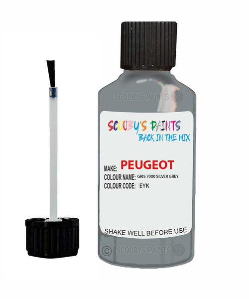 peugeot 308 gris 7000 silver grey code eyk touch up paint 1999 2011 Scratch Stone Chip Repair 