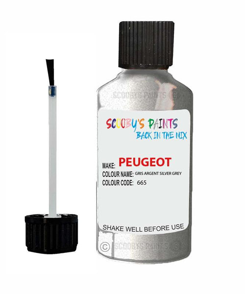 peugeot 205 gris argent silver grey code 665 touch up paint 1990 1992 Scratch Stone Chip Repair 