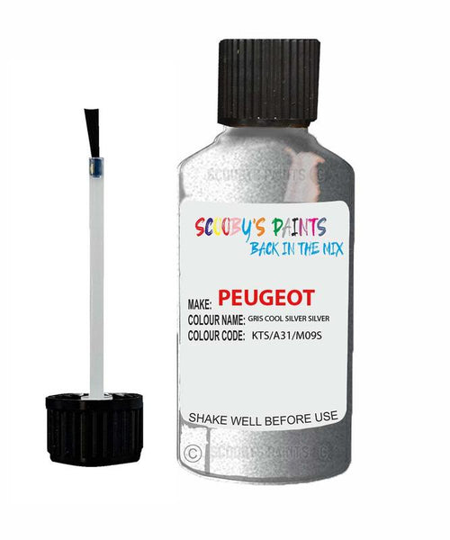 peugeot partner gris cool silver silver code kts a31 m09s touch up paint 2007 2016 Scratch Stone Chip Repair 