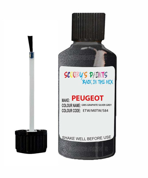 peugeot 405 gris graphite silver grey code etw m0tw 584 touch up paint 1990 1995 Scratch Stone Chip Repair 