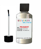 peugeot 407 or blanc white code kcv m0h5 h5 touch up paint 2003 2010 Scratch Stone Chip Repair 