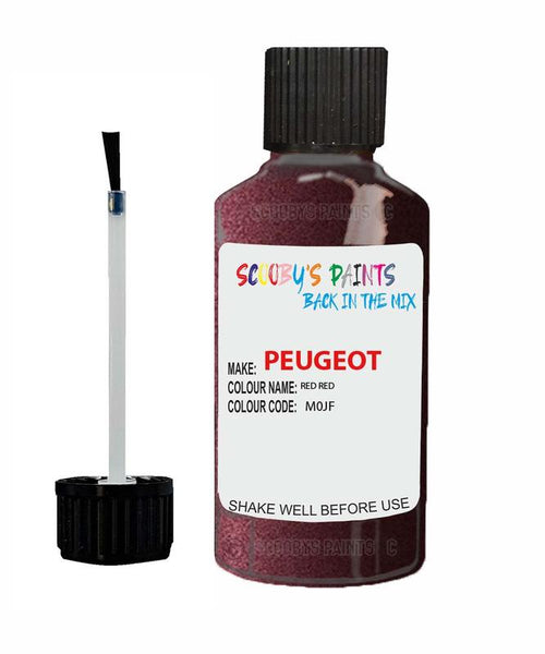 peugeot 106 red red code m0jf touch up paint 1990 1995 Scratch Stone Chip Repair 