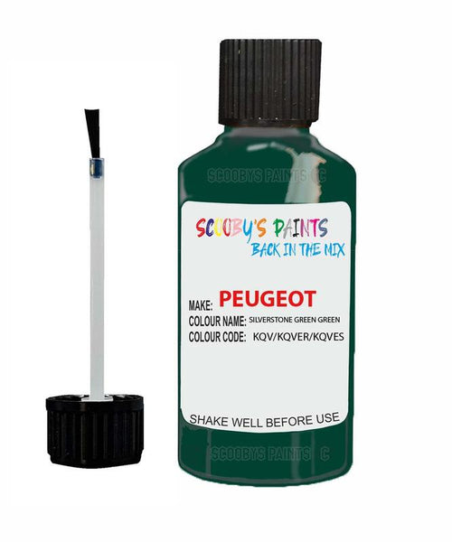 peugeot partner silverstone green green code kqv kqver kqves touch up paint 1996 2010 Scratch Stone Chip Repair 
