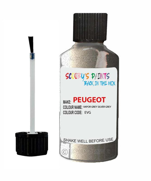 peugeot 5008 vapor grey silver grey code evg touch up paint 2009 2016 Scratch Stone Chip Repair 