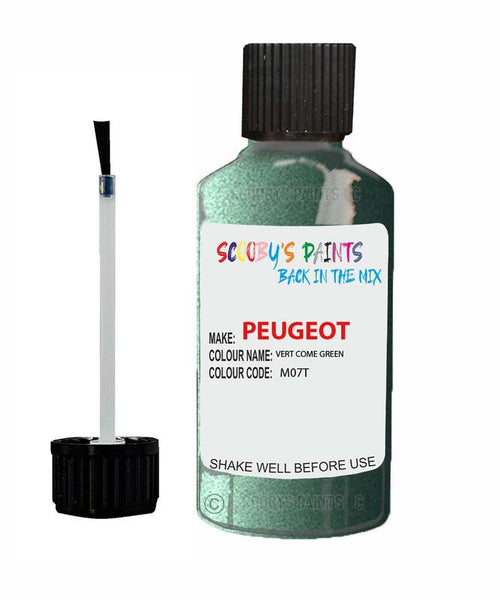 peugeot 406 vert come green code m07t touch up paint 1998 2003 Scratch Stone Chip Repair 