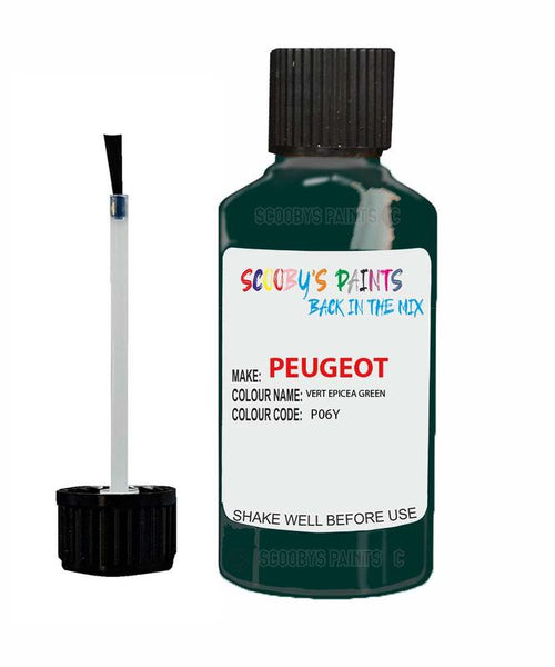 peugeot 205 vert epicea green code p06y touch up paint 1994 2001 Scratch Stone Chip Repair 