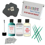 Paint For PEUGEOT EMERALD GREEN Code: KRB Touch Up Paint Detailing Scratch Repair Kit