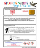 Instructions for Use PEUGEOT 208 JAUNE FARO Yellow KLT