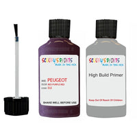 peugeot 108 red purple red code ele touch up paint 2014 2015 Primer undercoat anti rust protection