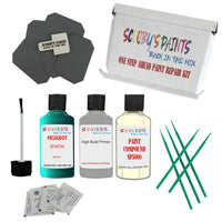 Paint For PEUGEOT Green WATTEAU Code: KQS Touch Up Paint Detailing Scratch Repair Kit