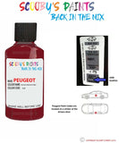peugeot 406 rouge andalou red code location sticker ejz touch up paint 1990 2002
