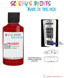peugeot 205 rouge ecarlate red code location sticker kgp kgp0 touch up paint 1990 2004