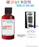 peugeot expert rouge profond red code location sticker kkq m01q 1q touch up paint 2004 2014