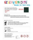 pvc plastic modelling air brush heat resistant black green touch up paint ral6012