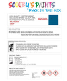 pvc plastic modelling air brush heat resistant capri blue touch up paint ral5019