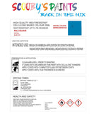 pvc plastic modelling air brush heat resistant sky blue touch up paint bs381 101