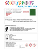 pvc plastic modelling air brush heat resistant emerald green touch up paint ral6001