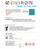 pvc plastic modelling air brush heat resistant oriental blue touch up paint bs381 174