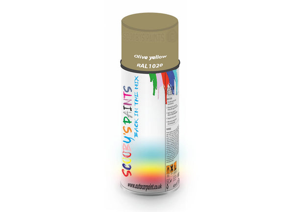 Bike Bicycles Respray Aerosol Spray Paint RAL1020 Olive yellow
