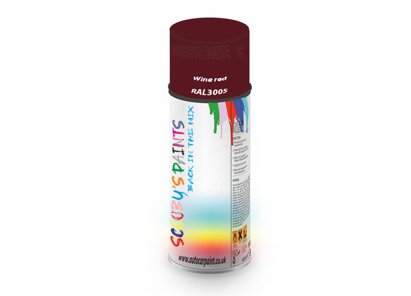 Bike Bicycles Respray Aerosol Spray Paint RAL3005 Wine red