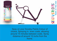 RAL4007-Purple violet-400ml Bicycle Paint Frame Code