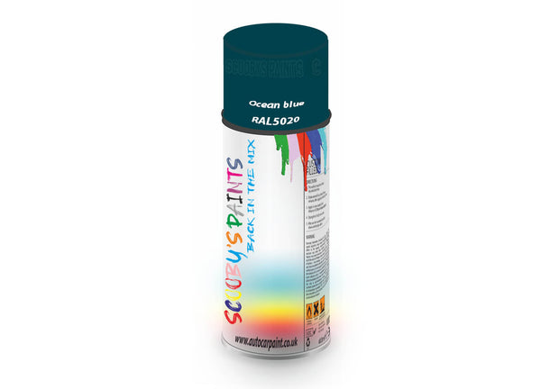 Bike Bicycles Respray Aerosol Spray Paint RAL5020 Ocean blue