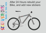 RAL9007-Grey aluminium-400ml Bascoat Bicycle Paint For Respray