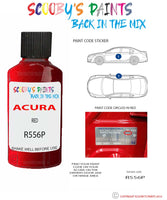 Paint For Acura Tlx Red Code R556P Touch Up Scratch Stone Chip Repair